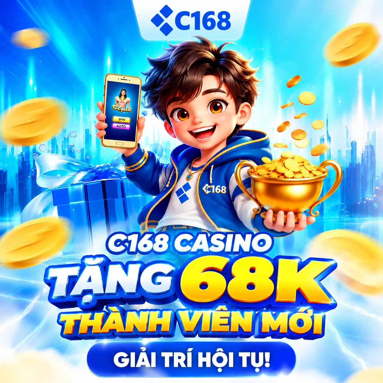 banner c168 tặng 68k mobi